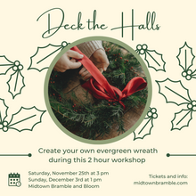 Load image into Gallery viewer, Holiday Wreath Workshop
