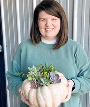 Load image into Gallery viewer, Succulent Pumpkin Workshop 10/5 at 2pm
