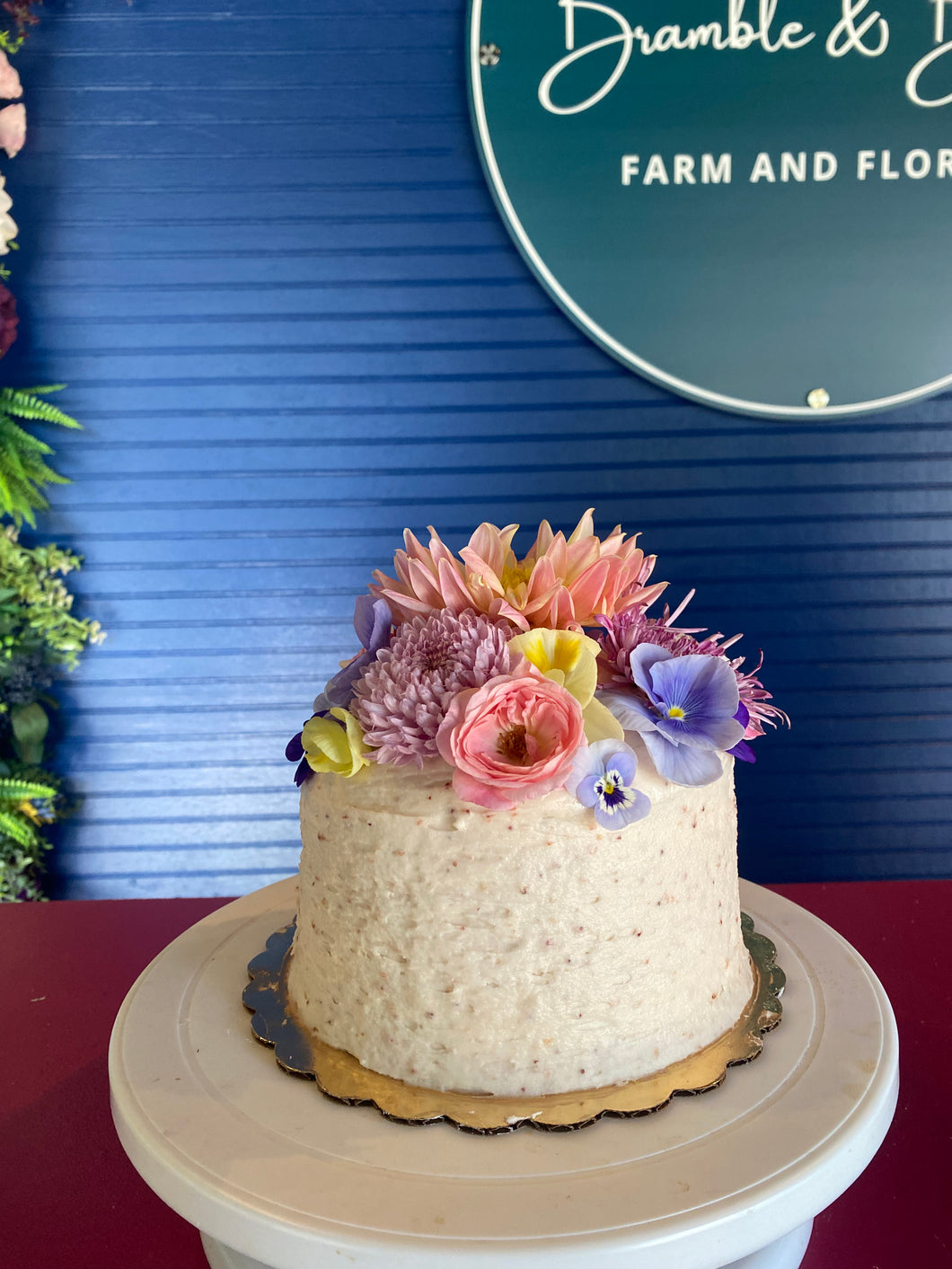 Sugar Avenue Cake with Edible Flowers