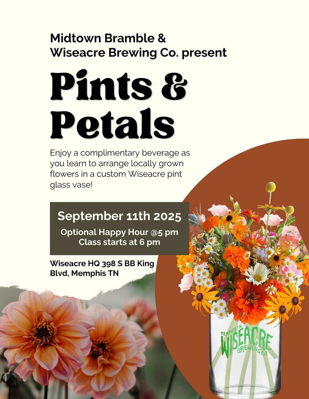 Pints and Petals at Wiseacre HQ