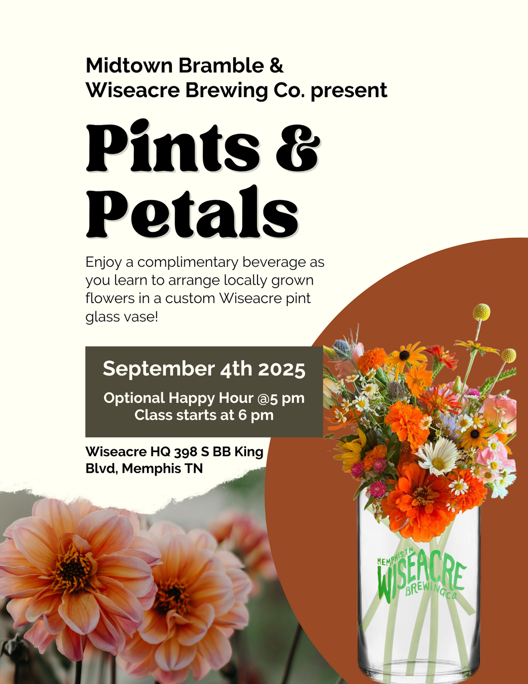 Pints and Petals at Wiseacre HQ