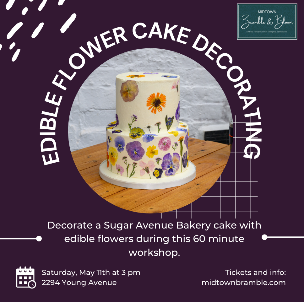 Edible Flower Cake Decorating